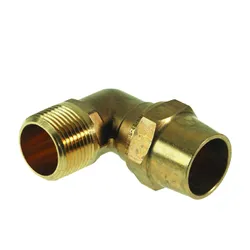 Coude de transition à compression, laiton, 18mm x 3/4" M, gaz, VSH VSH Super G1212
